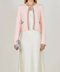 Ella Blu Boutique - Jewel Trim Cardigan