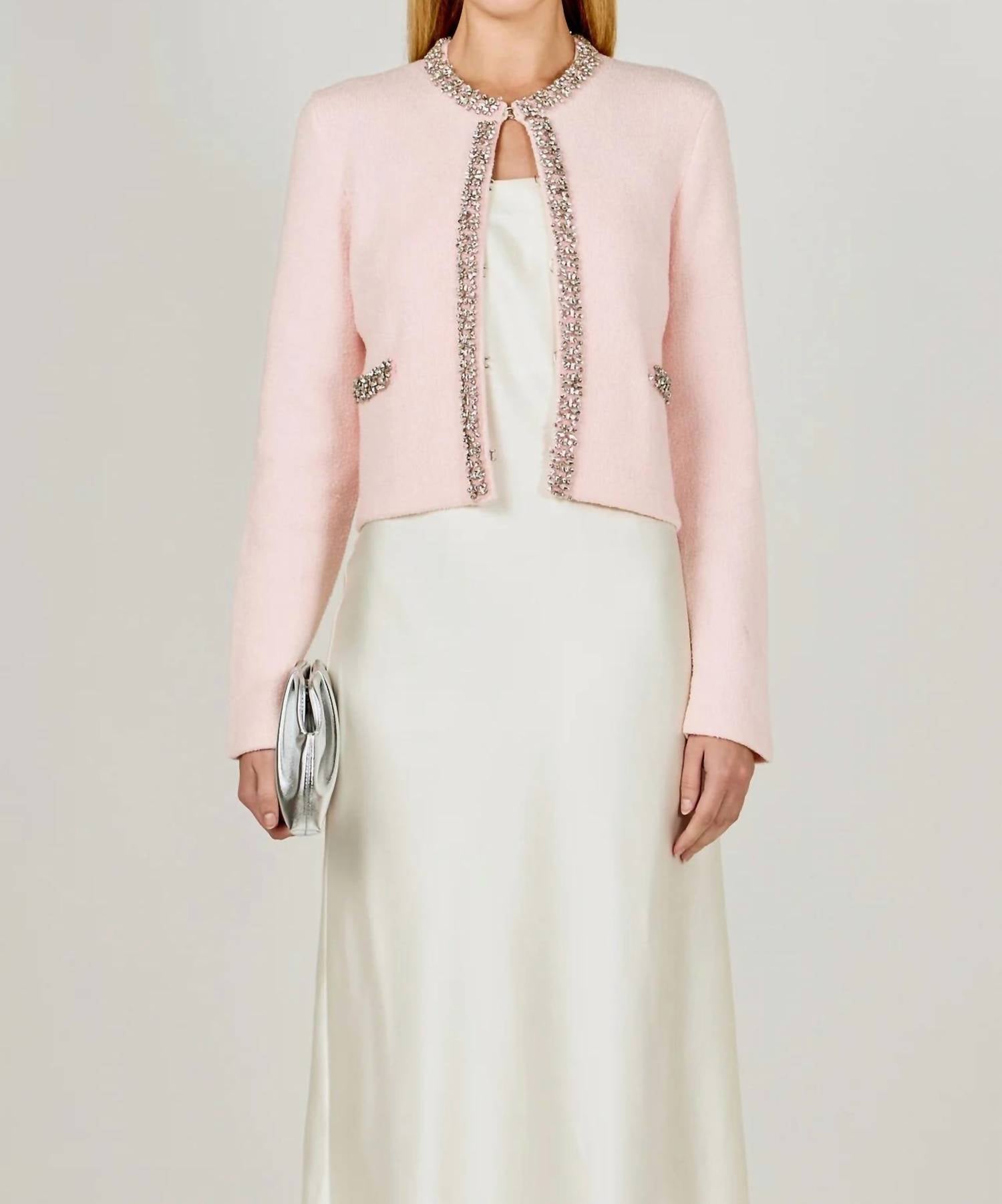 Ella Blu Boutique - Jewel Trim Cardigan
