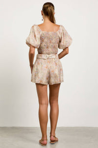 Skies Are Blue - Paisley Shorts with Belt