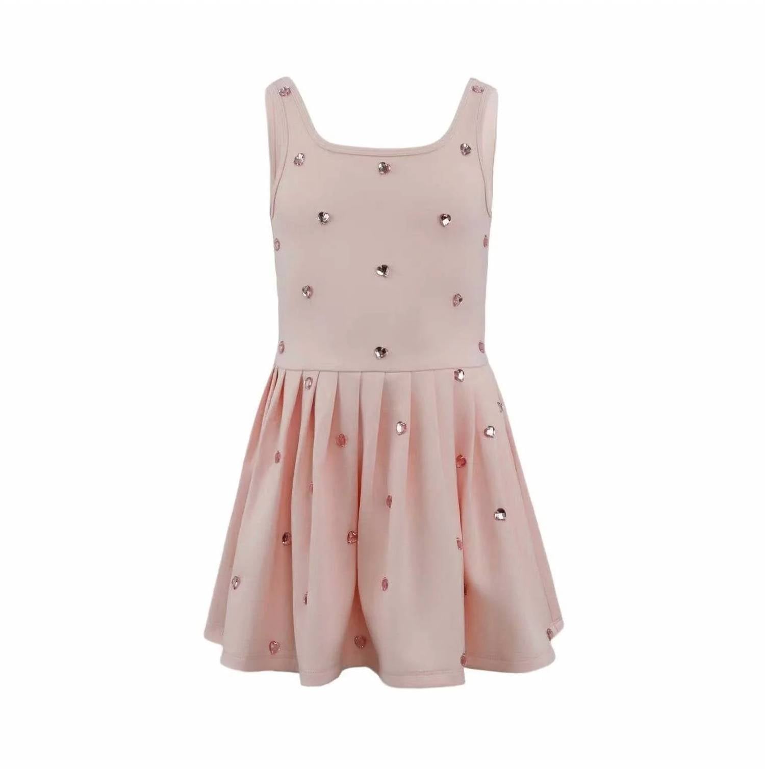 Lola + The Boys - Girls Heart Scuba Tennis Dress