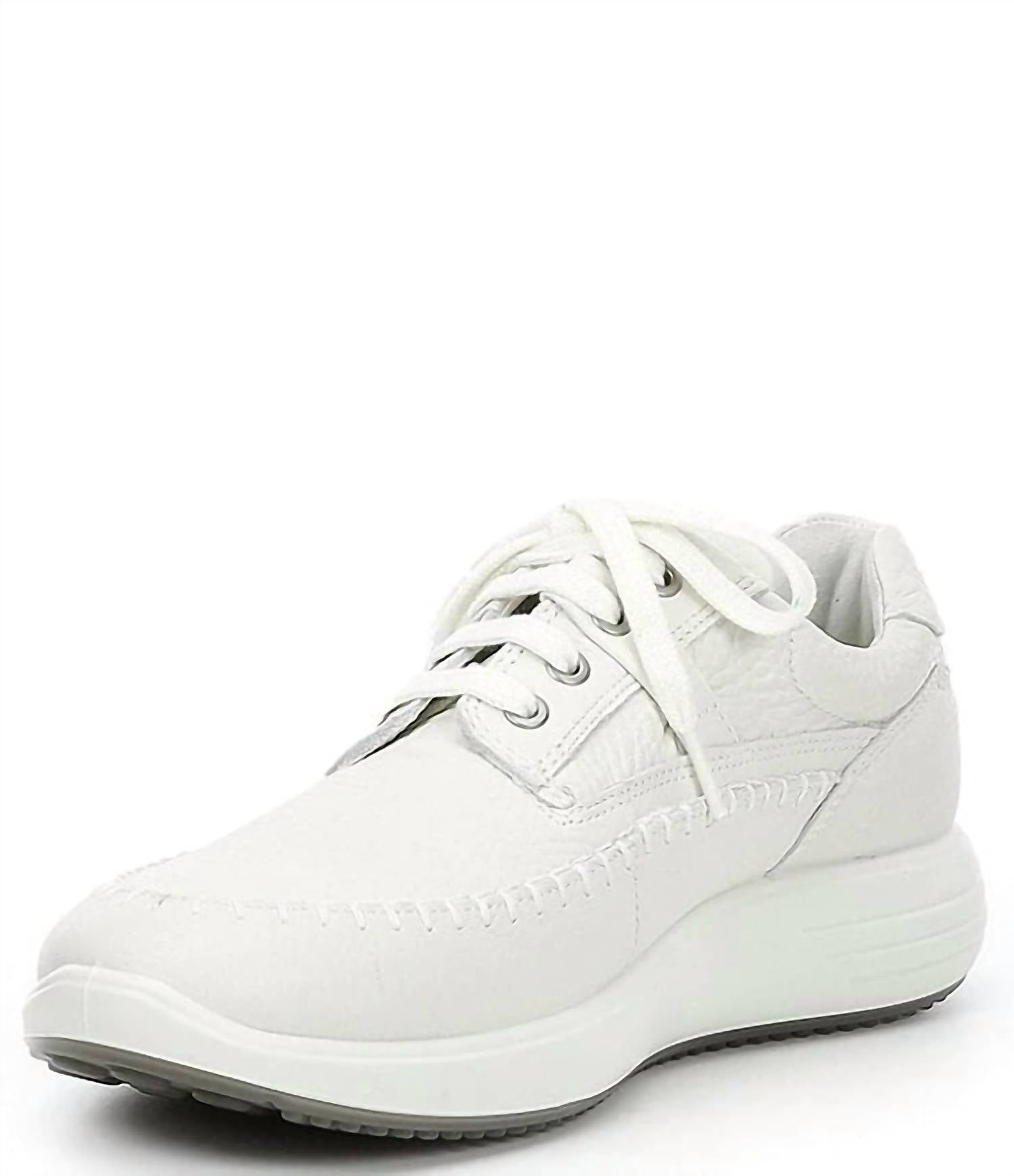 ECCO Men's Soft 7 Runner Sea Walker Sneakers in off white - men's sneaker - detail view
