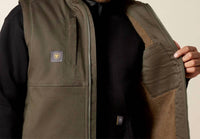 ARIAT Rebar Duracanvas Vest in earth - men's jacket - view 5
