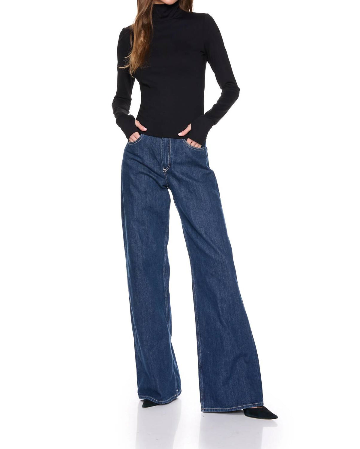 Susana Monaco - Turtleneck Long Sleeve Top