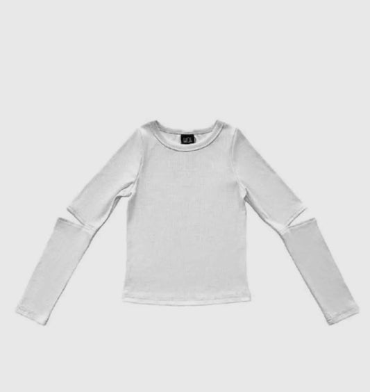 Little Olin - Girl's Ribbed Long Sleeve Top