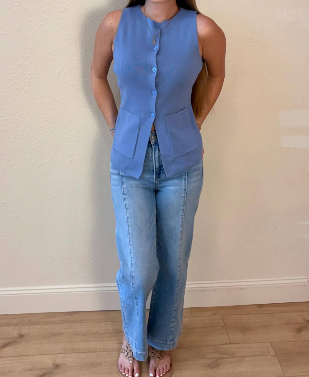 The Workshop Studio - Evelyn Knit Vest Top