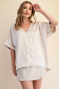 Glam - Reba V-neck Top