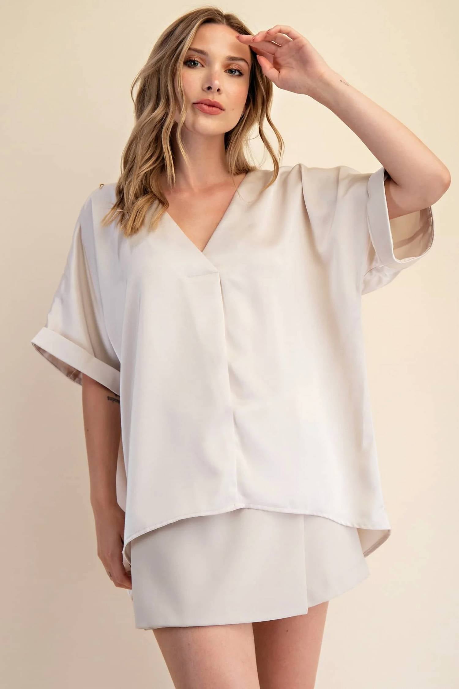 Glam - Reba V-neck Top