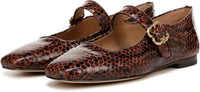 Sam Edelman - Women's Michaela Mary Jane Ankle Strap Square Toe Dress Flats