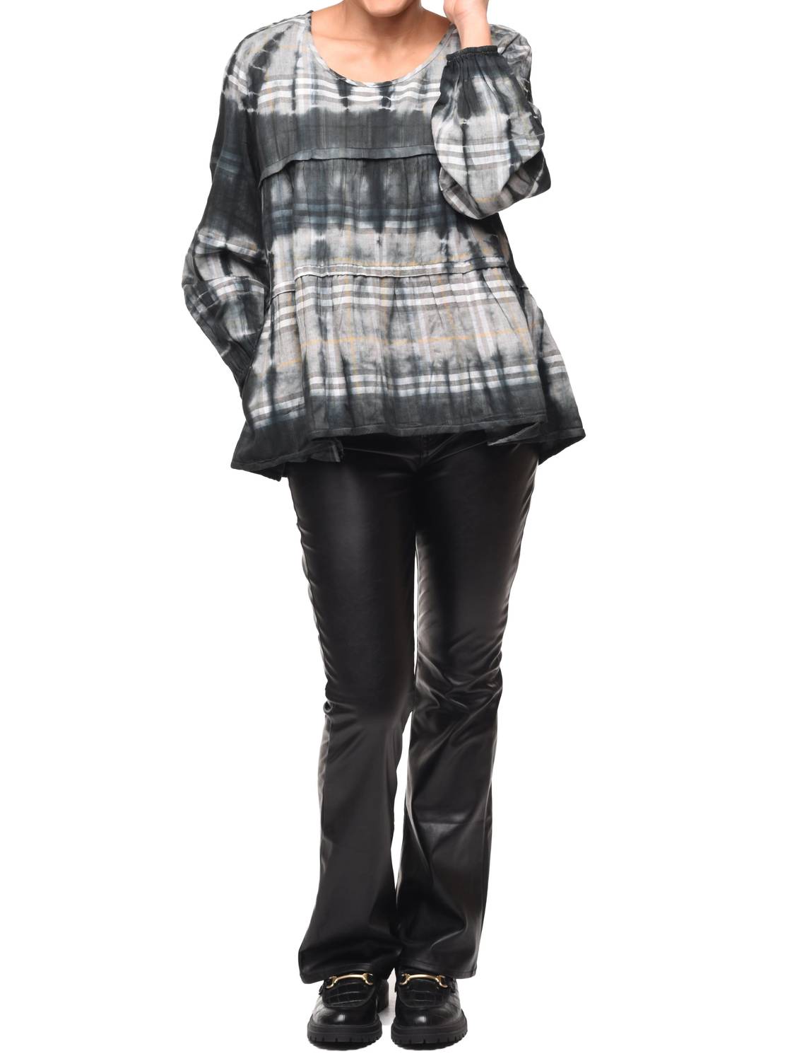 Tulip Clothing - Noelle Balloon Sleeves Pullover Top