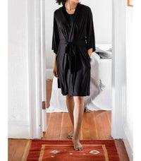 Yala - Nina Elbow Sleeve Belted Bamboo Robe