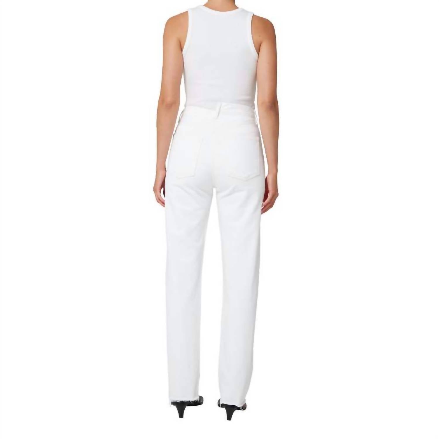 AGOLDE Criss Cross Straight Jeans in element - women's jeans - alternate view
