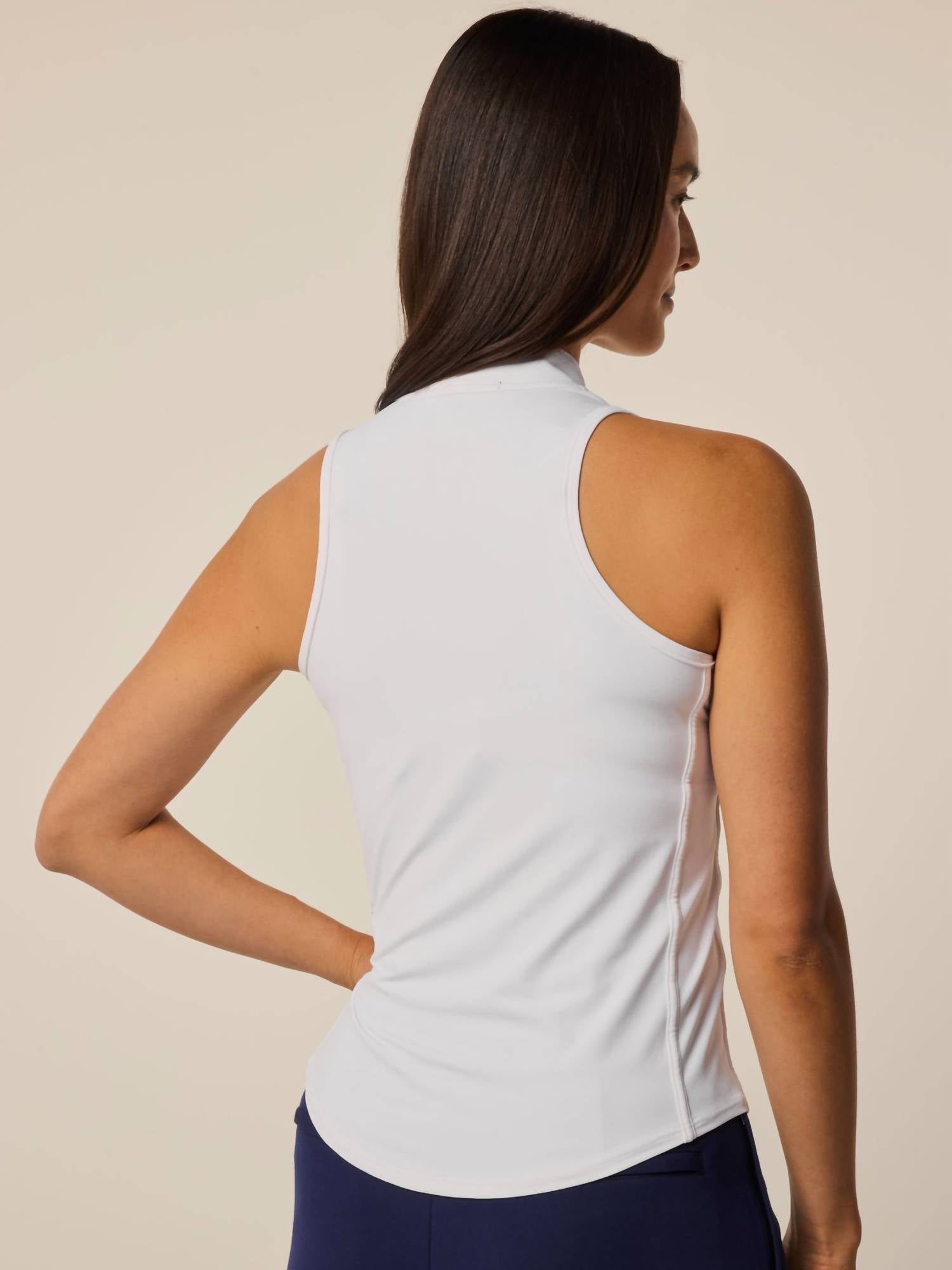 Greyson Clothiers - Sleeveless Vesta Mock Neck Top