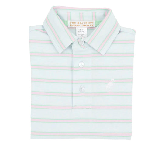 The Beaufort Bonnet Company - Girls Prim And Proper Short Sleeve Polo