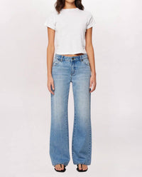 ROLLA'S Heidi Low Worn Denim Pants in brad blue - women's jeans
