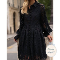 Choklate Paris - Women's Embroidered Cotton Lace Dress