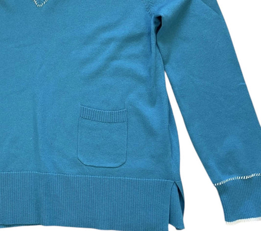 Alashan Cashmere - Women's Whip Stitch V Neck Sweater