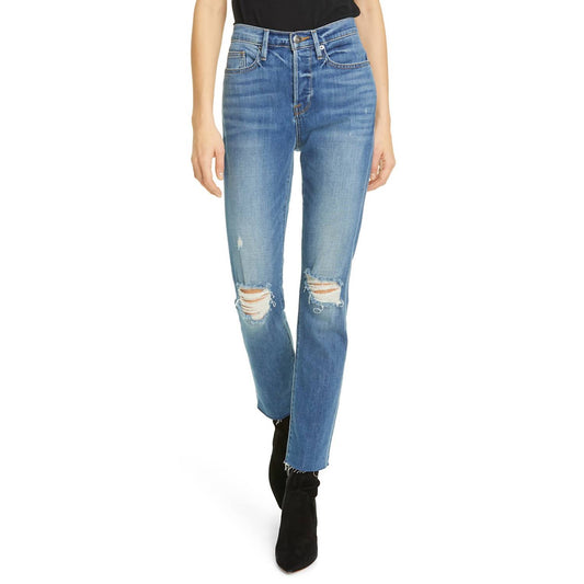 Frame - LE BEAU ANKLE STRAIGHT LEG BOYFRIEND JEANS