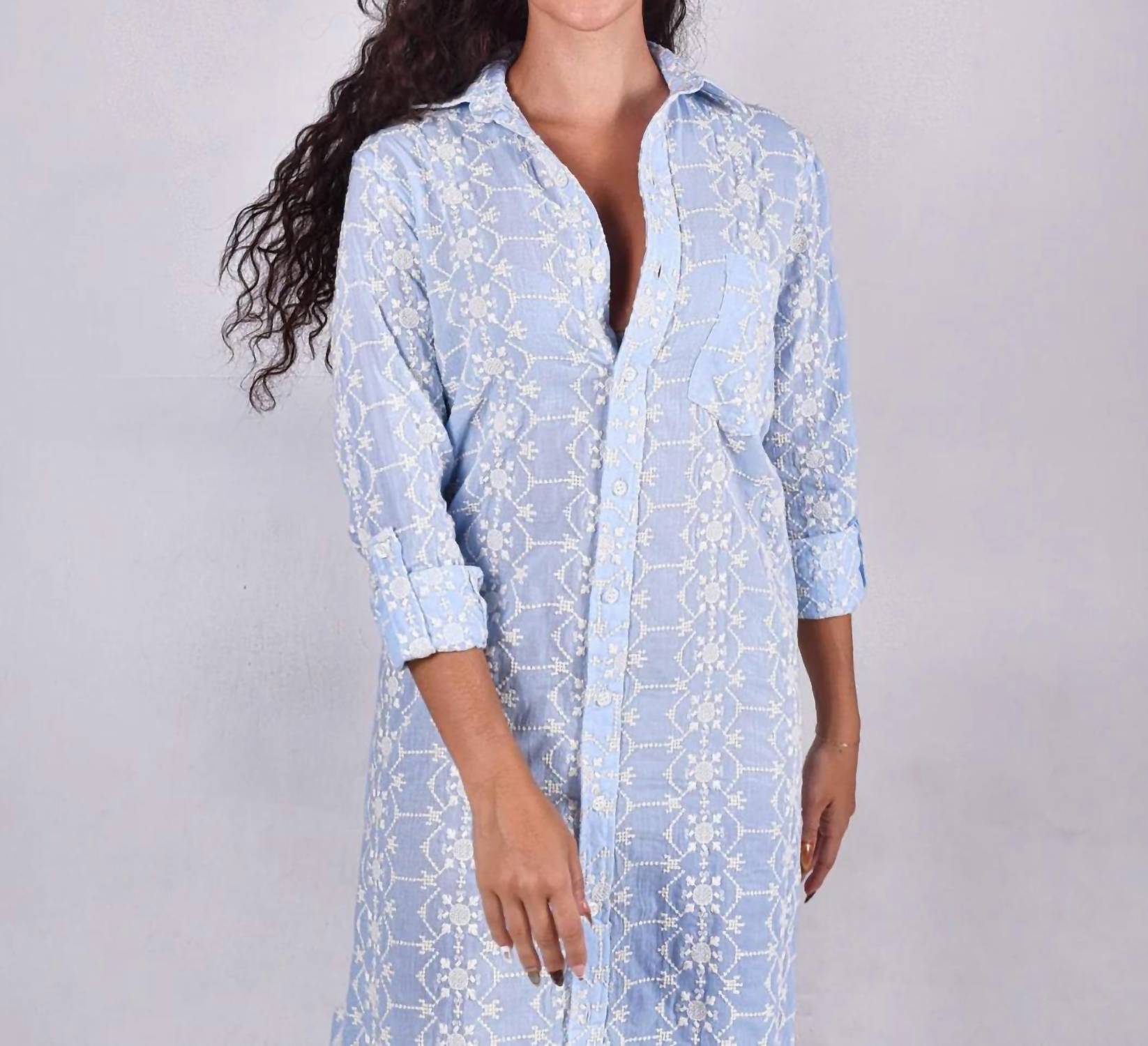 Emily Phillips - Embroidery Girlfriend Mini Dress