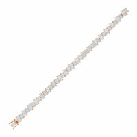 Diana M Jewels - Women's Radiant Lab-Grown Diamond Tennis Bracelet (35.00 Ct) - Signature