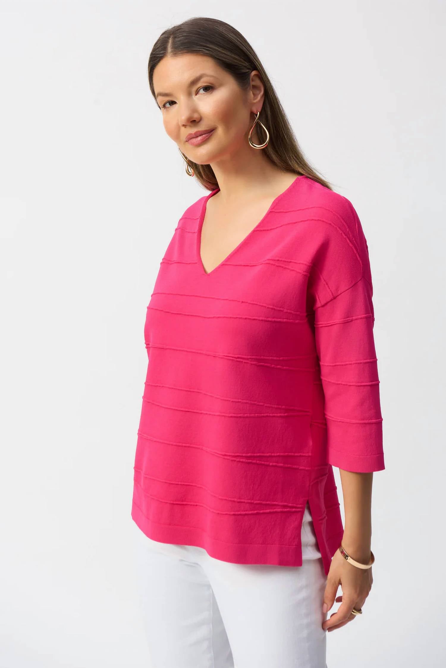 Joseph Ribkoff - JACQUARD SWEATER KNIT PULLOVER