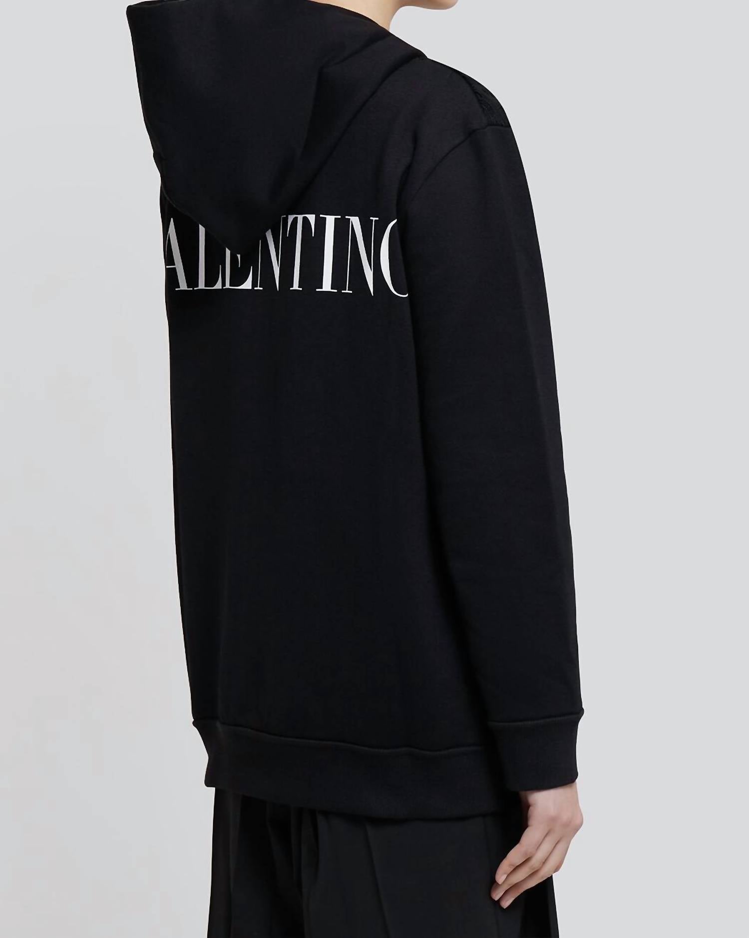 Valentino - Lace Cotton Jersey Sweatshirt