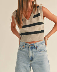 Miou Muse - Peyton Striped Sweater