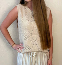 Staccato - Alina Crochet Sleeveless Top