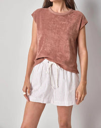 Lilla P - Terry Boxy Sleeveless Top