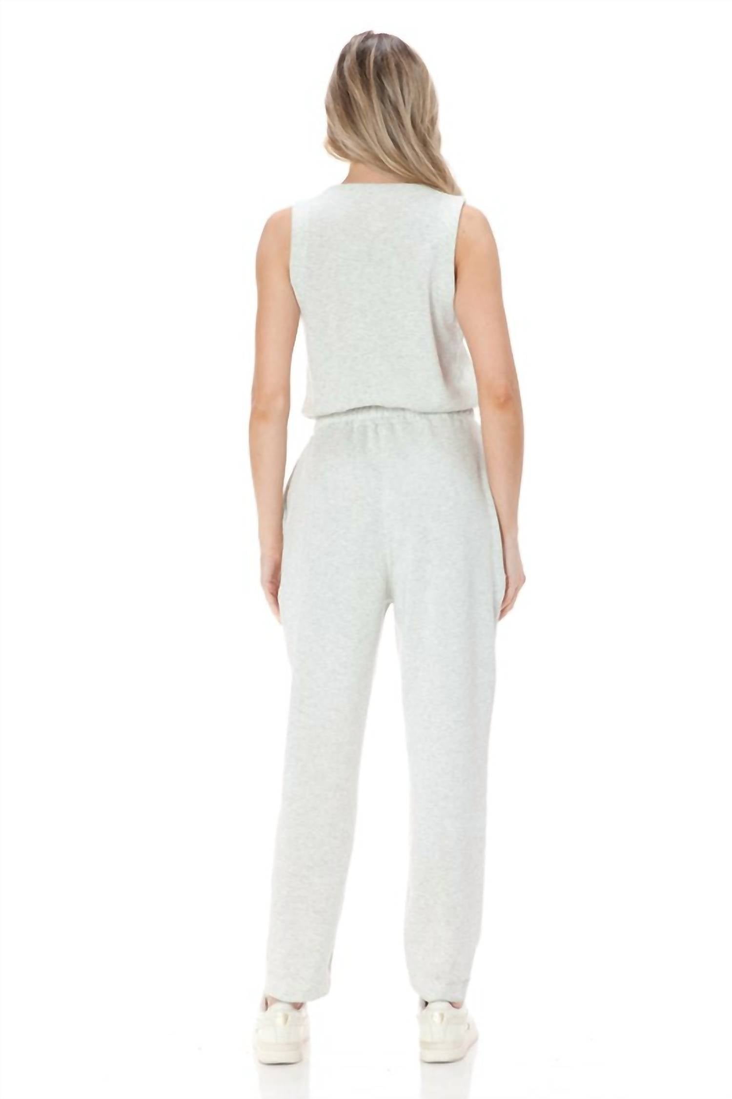 Ariella - Scuba Sleeveless Jumpsuit