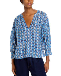 Velvet By Graham & Spencer - Keren Printed Boho Top
