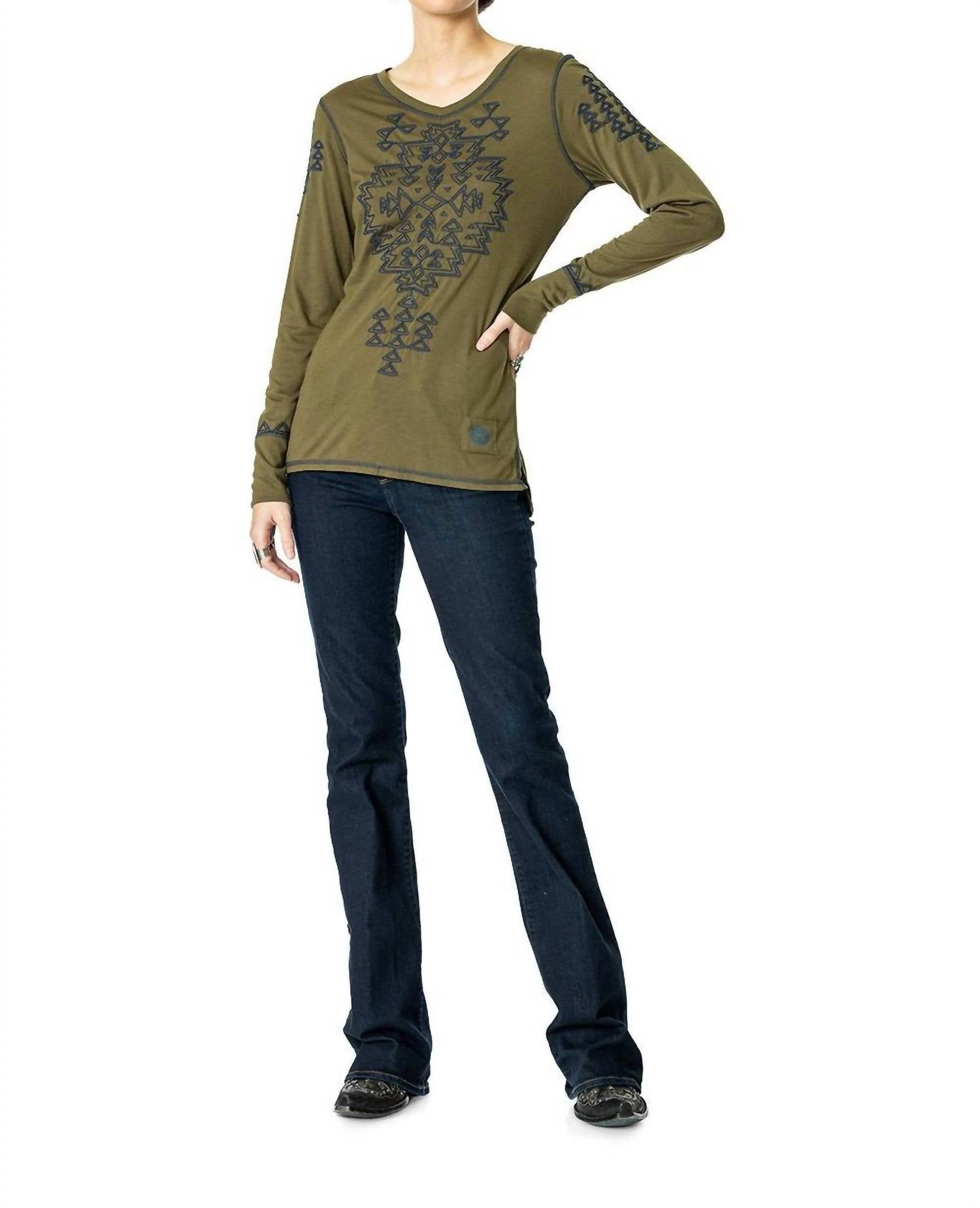 Double D Ranch - Rocky Ridge Long Sleeve Tee Top