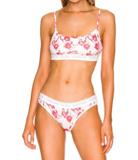 Calvin Klein - Unlined One Logo Stripe Bralette