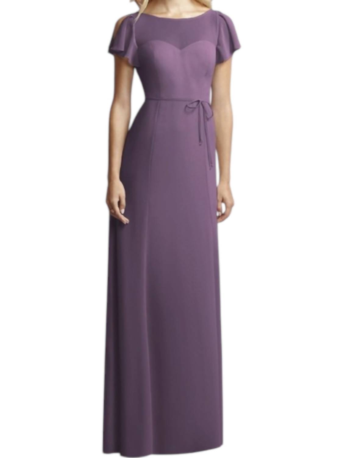 Jenny Yoo - Flutter Sleeve Illusion Dress