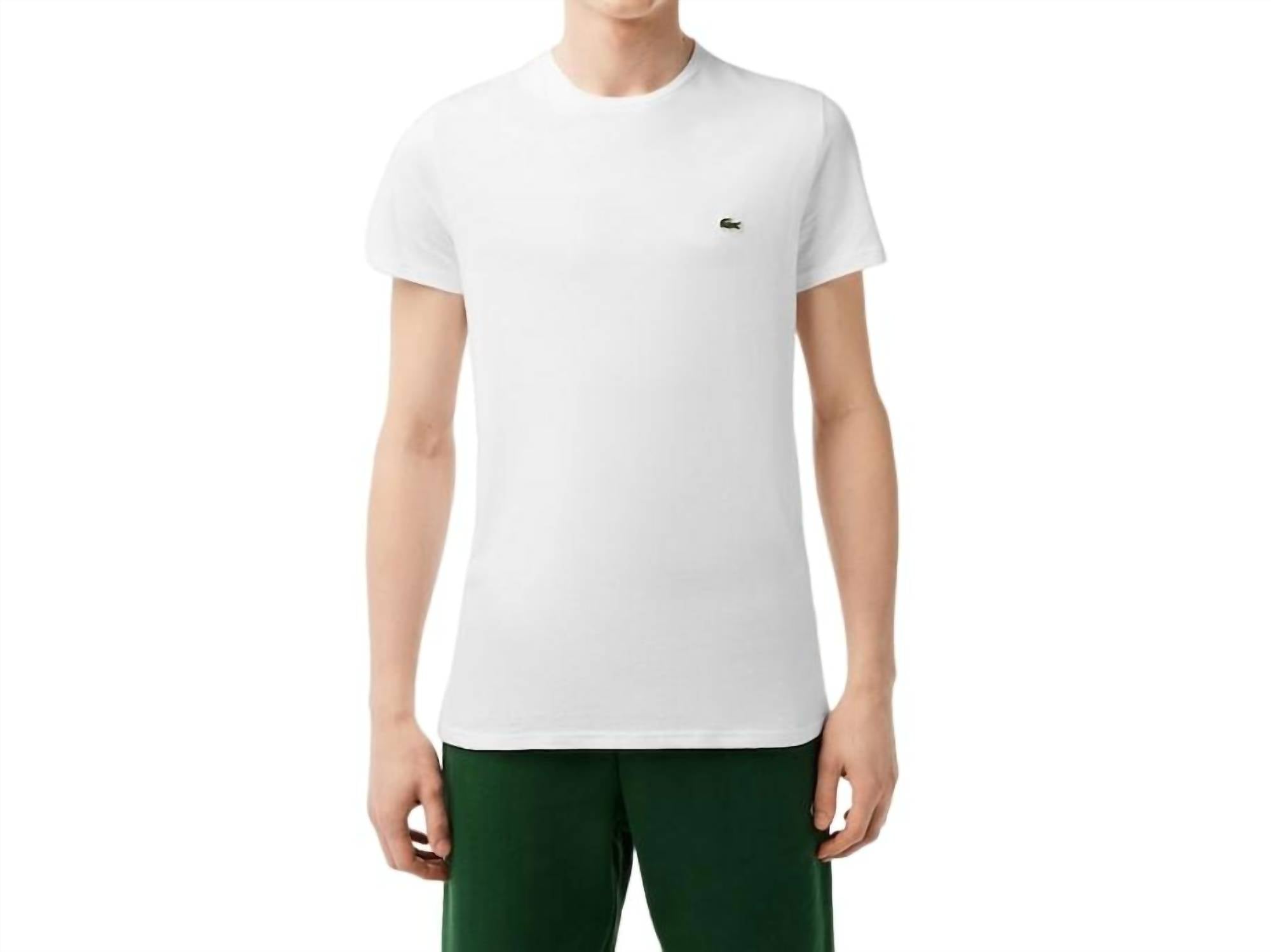 Lacoste - Short Sleeve Crew Neck Pima Cotton Jersey T-shirt