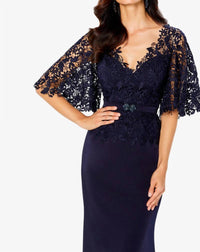 Montage By Mon Cheri - Lace Top Dress