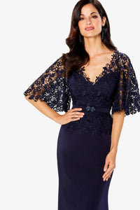 Montage By Mon Cheri - Lace Top Dress
