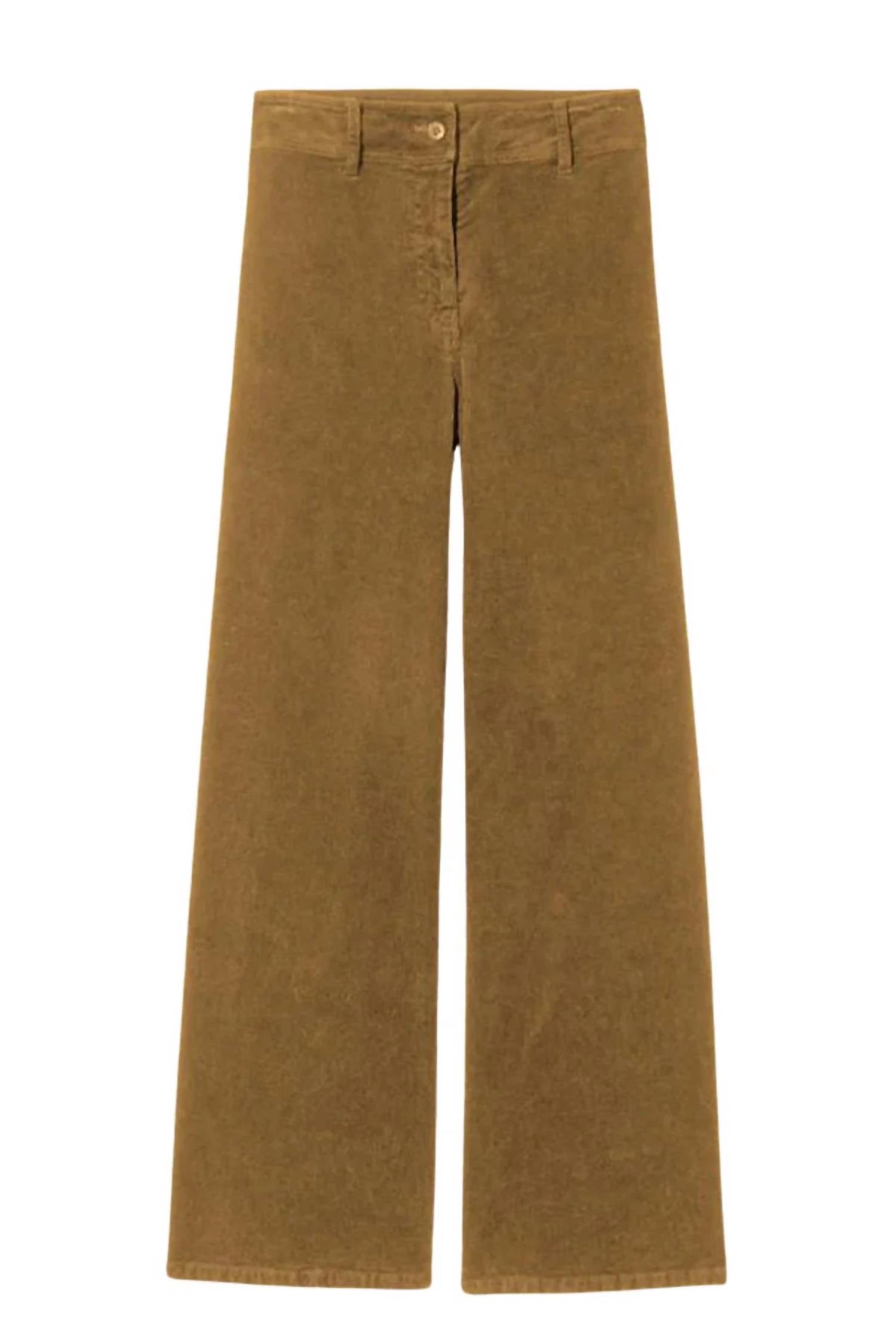 Nili Lotan - Megan Corduroy Mid Rise Wide Leg Pants
