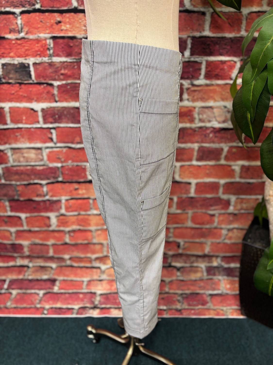 Olivia by Habitat Women's Cool Tech Stripe Seaside Capri Pants in black white - women's pants - alternate view