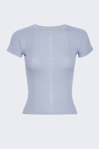 Crew Neck Short Sleeve Sweater
