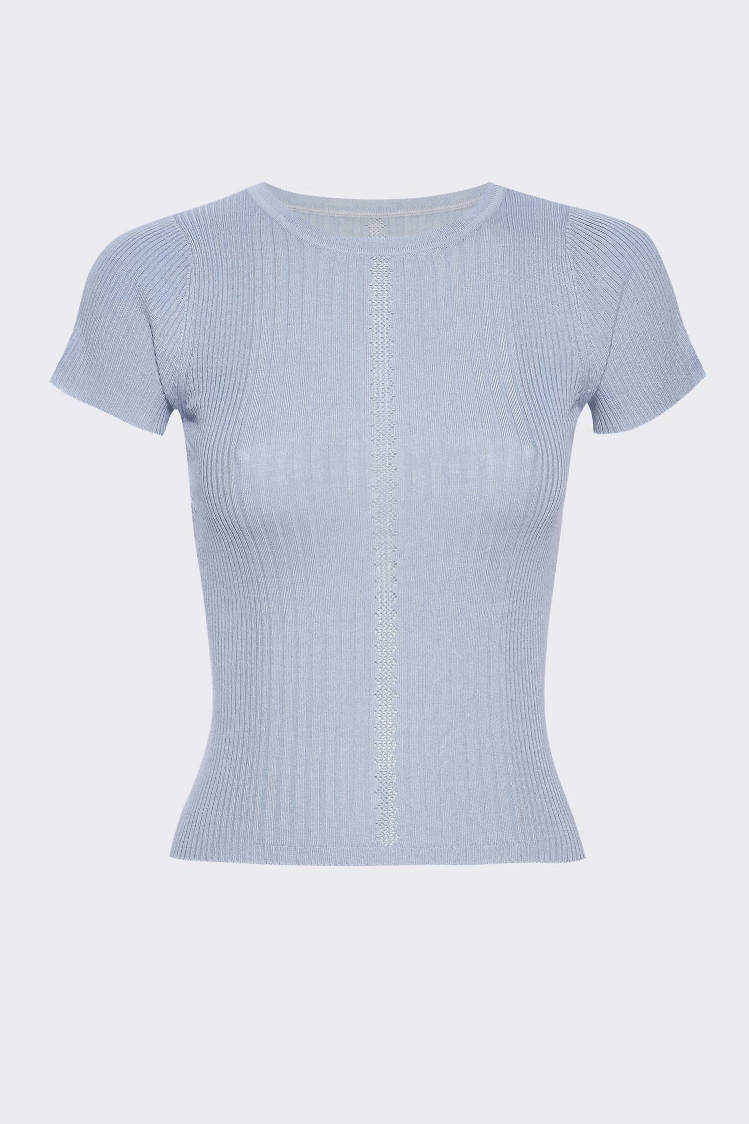 Crew Neck Short Sleeve Sweater