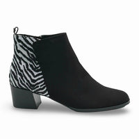 J. Renee - Women's Halsie Zebra Print Booties