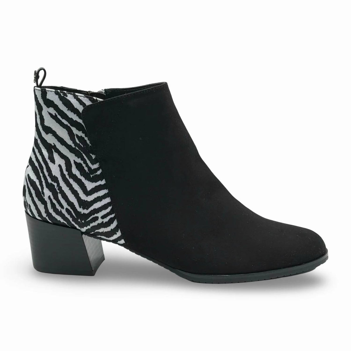 J. Renee - Women's Halsie Zebra Print Booties