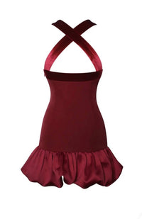 Miss Circle - Velour Bubble Dress