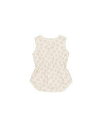 Rylee + Cru Girls' Cinch Playsuit in sand dollars - kids' item - detail view