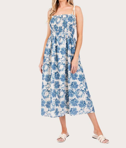 Geegee - Floral Print Midi Sundress