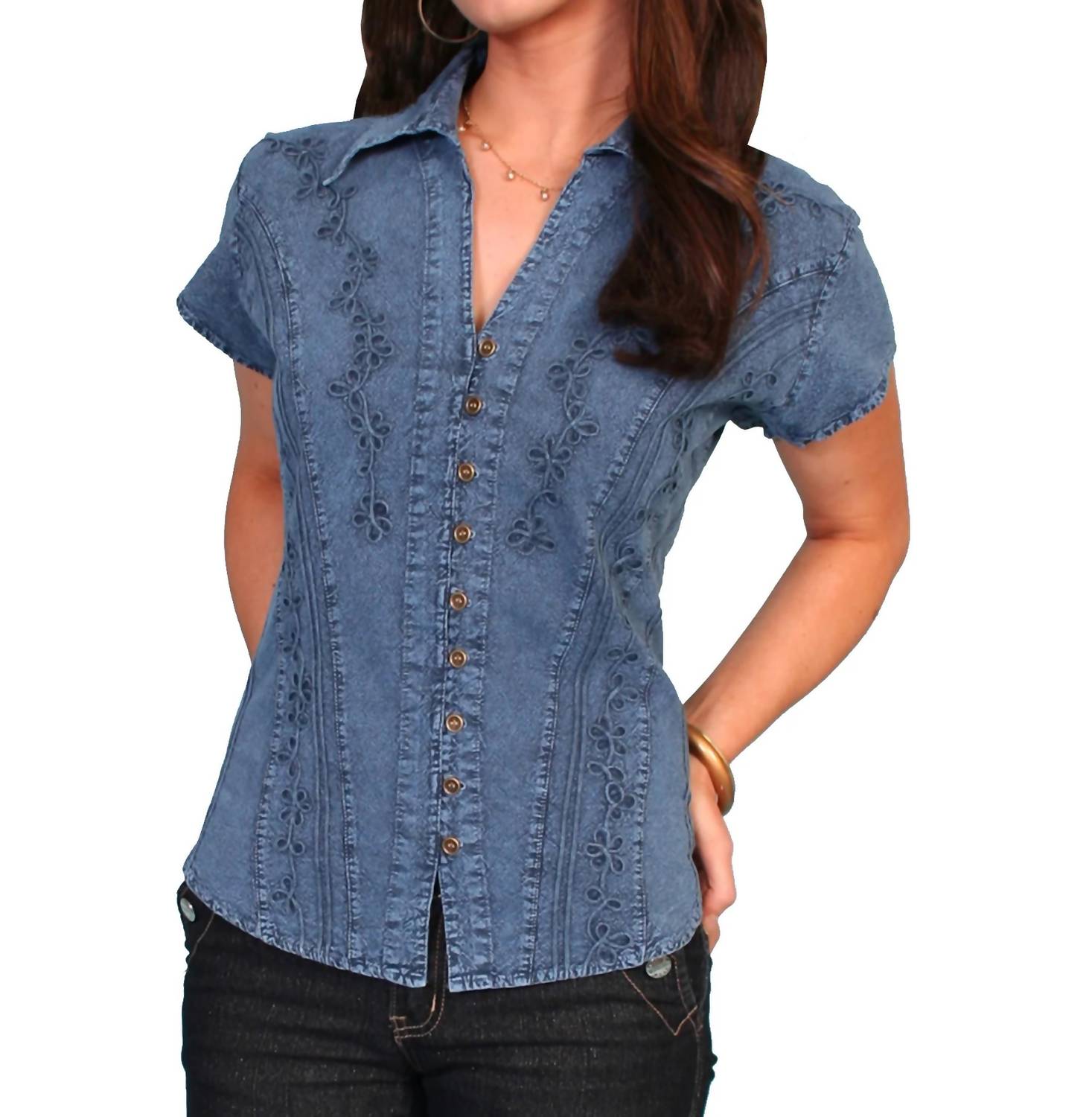Scully - Cap Sleeve Blouse