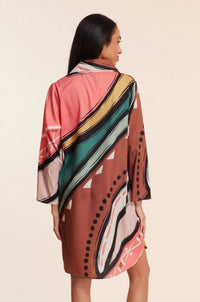 Modaposa - Gabriella Abstract Fall Resort Dress