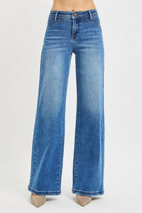 RISEN Hillary Wide Leg Jeans in blue - women's pants - view 5