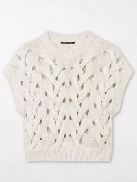 Luisa Cerano - Cable Knit Tank Sweater