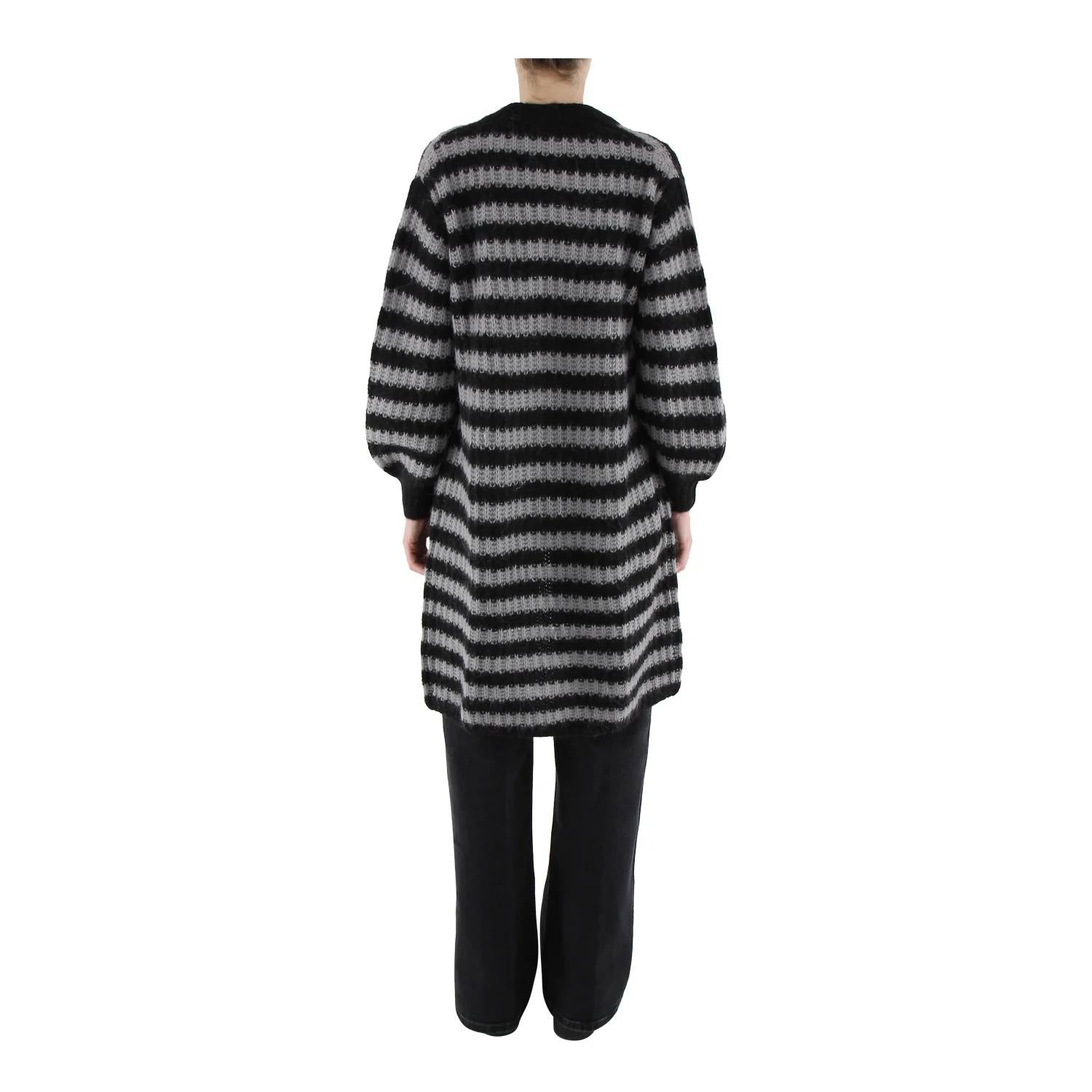 Luisa Cerano - Striped Long Wool Alpaca Sweater
